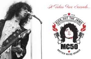 Wayne Kramer, still casting sparks 50 years after he founded the MC5 in Detroit, toured in 2018 with a band made up of members of Soundgarden, Fugazi, Faith No More, and Zen Guerrilla.