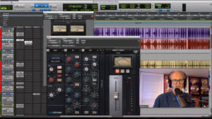 Eddie Kramer mixing a track.