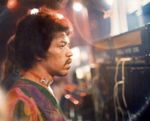 Jimi at Isle of Wight; photo by Charles Everest