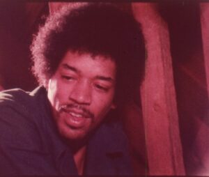 Jimi Hendrix as seen in Rainbow Bridge