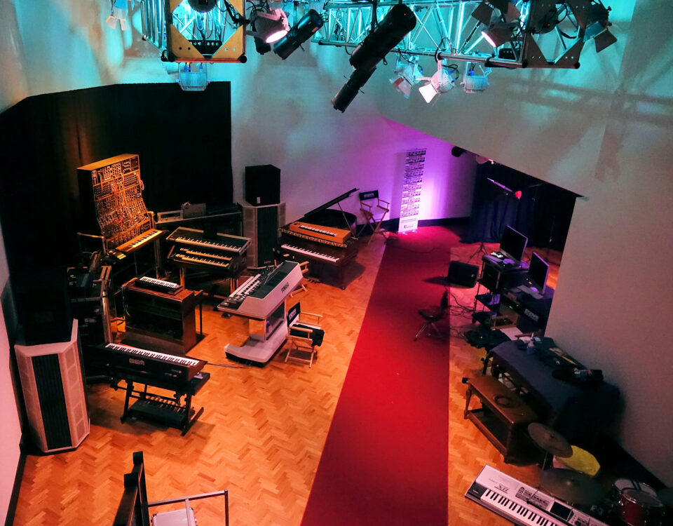 EMEAPP studio with Keith Emerson array